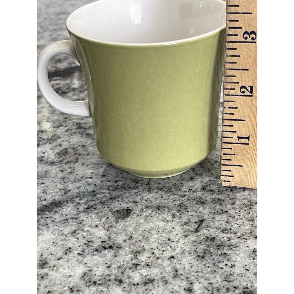 Mikasa Cera Stone Stoneware Green Mugs D1400 Japan Set Of 2 - Picture 5 of 5